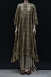 Mutedance 24 Autumn and Winter Long Sleeve Round Neck Lace Dress MD-MD24FW90-celadon MD24FW89 MD24FW90